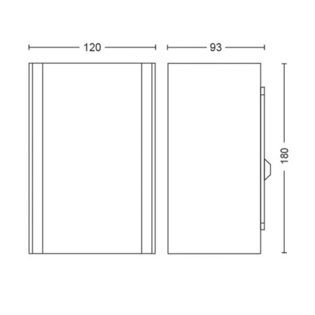 Záhradné nástenné LED vonkajšie fasádne svietidlo 15,8 W 1180 lm IP44 Biela a farebná Ambiance RGB + TW Silver Smart SMART Zigbee Bluetooth Resonate Philips HUE