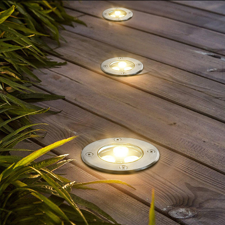Záhradné stropné svetlo GU10 Round IP67 IK09