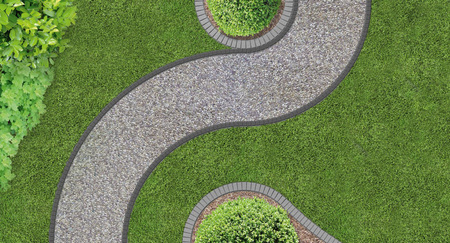 Obruba záhradného trávnika Flexibilná čierna UNIBORD 100 cm Silná mrazuvzdorná CELLFAST