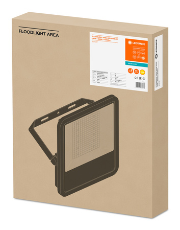 LED reflektory vonkajšie reflektory 145W 18400lm 3000K IP65 čierne reflektory Ledvance