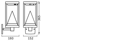 Vonkajšia solárna lampa Inteligentná fasádna nástenná lampa 6W 400lm 3000K teplá biela RGB+W Stmievateľná IP44 Čierna SMART+ Bluetooth Alps Ledvance