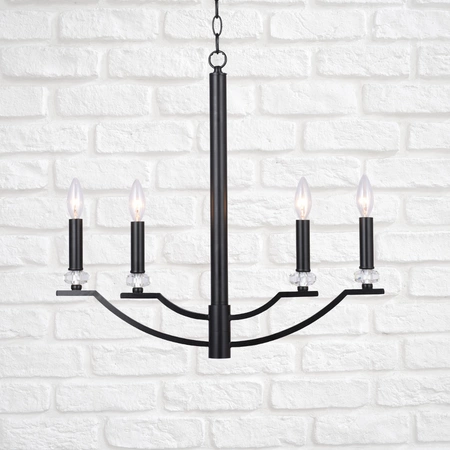 Dekoratívne závesné stropné svietidlo 4x E14 Black Hims Sanico Goldlux