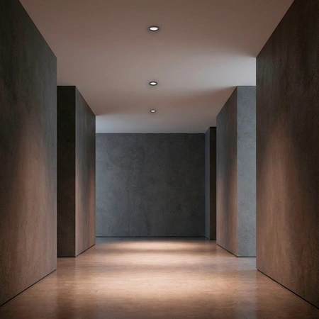 ARDALI zapustené pevné okrúhle halogénové svietidlo grafitový plech MR16 GU10 LUMILED