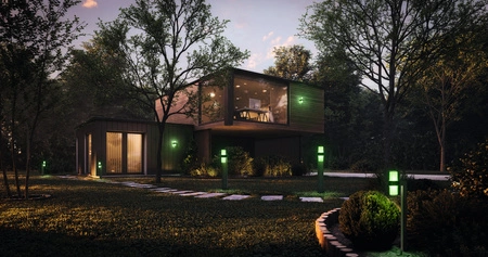 Záhradná stožiarová vonkajšia stojaca lampa LED 14W 1000lm 3000K, teplá biela RGBW Dimmable 50cm IP44 Grey SMART+ WiFi Flare Ledvance