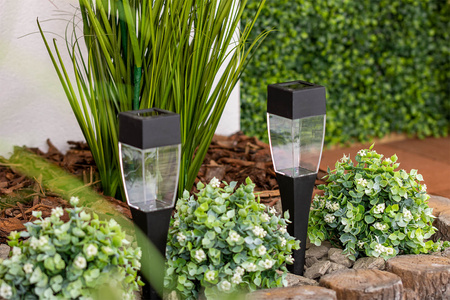 LED solárna záhradná lampa Drive 5500-6000K IP44 Dusk Sensor