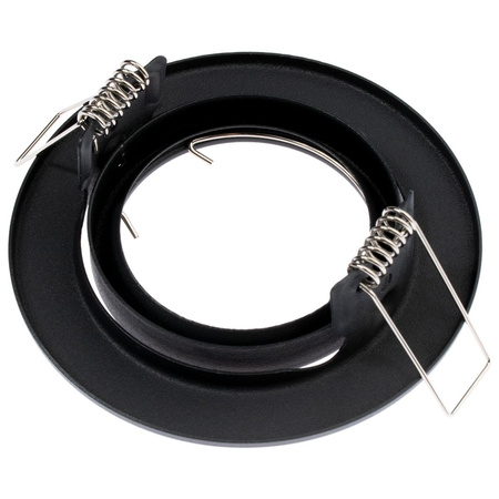 Svietidlo HALOGEN na zapustenú montáž Pohyblivý okrúhly grafitový plech GU10 MR16