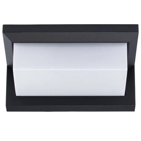 Záhradné nástenné svietidlo E27 CETUS BLACK so senzorom pohybu a súmraku