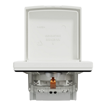 Jednoduchá zásuvka s rámom IP44 Jednoduchá zásuvka s klapkou SCHNEIDER ASFORA