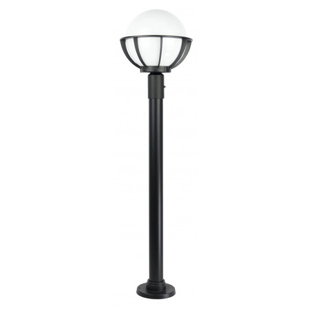 Su-Ma Vonkajšia stojaca guľová záhradná lampa s košom 250 K 5002/1/KPO 250 E27 130cm Su-Ma