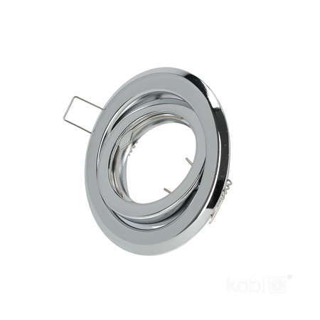 Halogénové zapustené bodové svietidlo GU10 Chrome Round Kobi