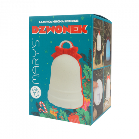 Detské LED nočné svetlo 1W 3000K, teplá biela + Multicolour RGB dobíjacie 1000mAh White MARY'S TALKER