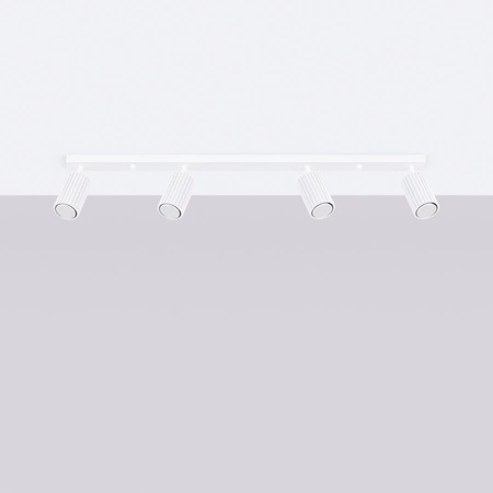 Bodové reflektorové stropné svietidlo Tuba 4x GU10 White Carbon Deep Space SL.1546 Sollux