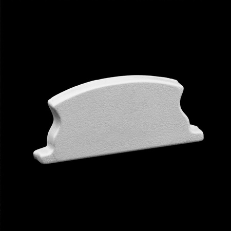 eloxovaný hliníkový profil pre LED KM24 Silver Povrchová montáž 1m + Mliečny kryt + Koncové krytky