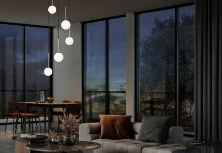 Závesné stropné svietidlo 5x G9 čierna biela Classic KARO 10303 Nowodvorski