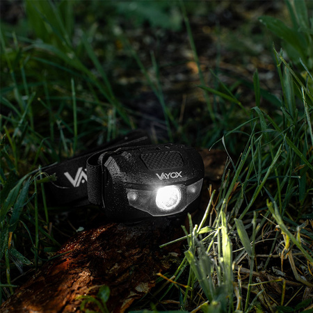 Nabíjacia čelová baterka 100lm LED + 2x LED VA0178 VAYOX