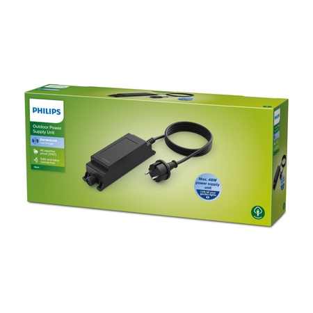 Napájací zdroj pre vonkajšie svietidlá 48W 12V čierny nízkonapäťový Philips