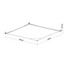Stropné svietidlo na povrch 6x G13 Plafond Rectangular White Minimalist Luna Sollux