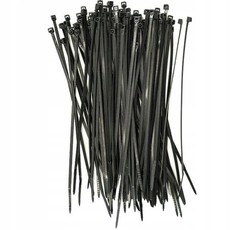 Káblové svorky silné 4,8x200 mm čierne 100 kusov LUMILED