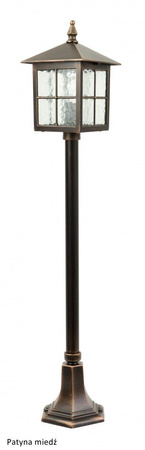 Záhradné svietidlo Vonkajší stĺpik E27 Benátky Lucerna K 5002/2/KW 106cm čierna Su-Ma