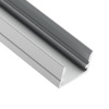 eloxovaný hliníkový profil pre LED KM33 Silver Povrchová montáž 2m