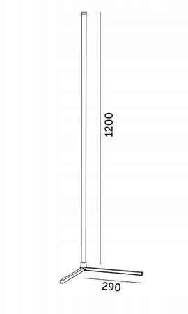 LED stojaca lampa Black CCT RGB Aplikácia Smart Pilot