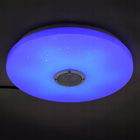 Plafond LED stropné svietidlo na povrchovú montáž 72W 5400lm 3000-6500K CCT RGB 160° stmievateľné Pilot Round White ERIK Masterled