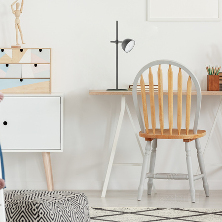 Stolná LED lampa 3,5 W 220 lm CCT 120° dobíjateľná čierna IP54 Lizbona Kobi