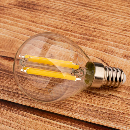 LED žiarovka E14 guľka P45 7W = 60W 806lm 4000K neutrálna biela 360° FILAMENT LUMILED