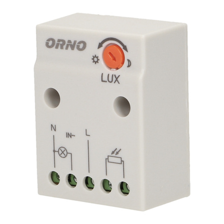 Súmrakový spínač s hermetickou externou sondou 2300W IP65 biely ORNO