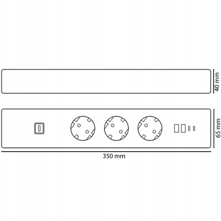 Inteligentný predlžovací napájací pásik 3 zásuvky EÚ 2x USB C 2x USB A SMART+ WiFi Ledvance