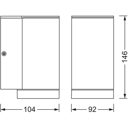 LED GU10 IP44 Endura Ledvance Grey Vonkajšia záhradná nástenná lampa