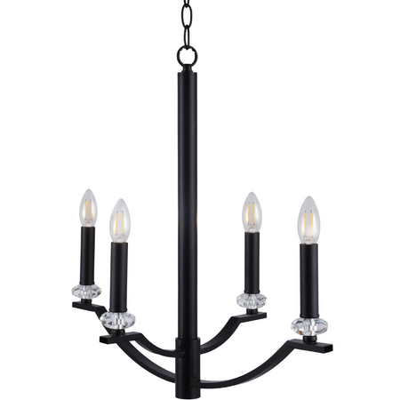 Dekoratívne závesné stropné svietidlo 4x E14 Black Hims Sanico Goldlux