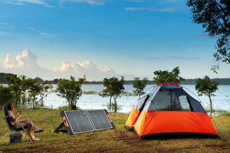 Panel Solárne fotovoltaické prenosné skladacie Sunflash 100W KOBI