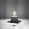 Stolová stojaca nočná lampa E27 Square Grey Industrial Ariz Sollux