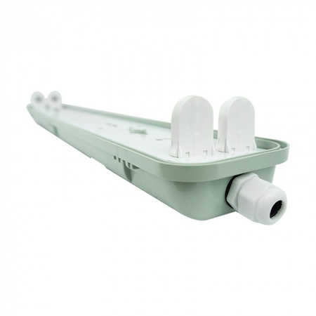 Prachotesné svietidlo LED T8 2x G13 60cm s plným plechovým štítkom Ecolight IP65