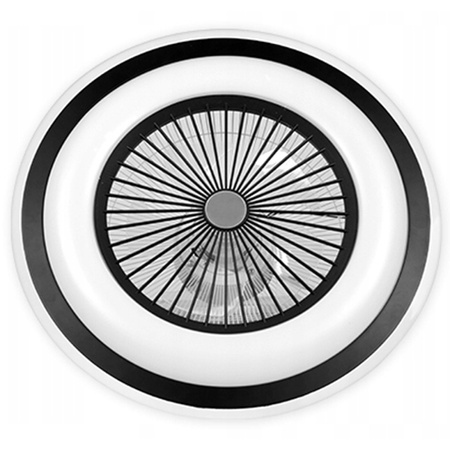 LED stropné svietidlo RODOS FAN 72W 2700K-6500K čierne + diaľkové ovládanie