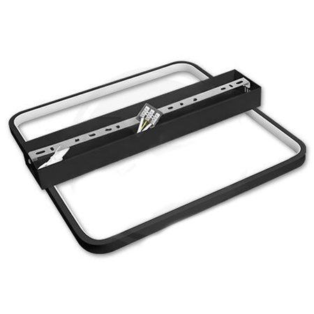 Luster Dekoratívne LED stropné svietidlo 40W 3000-6500 CCT Stmievateľné Pilotné čierne Masterled