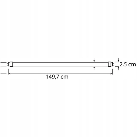 LED žiarivka G13 T8 24W 4000K, neutrálna biela 150cm 160lm/W Lumiled