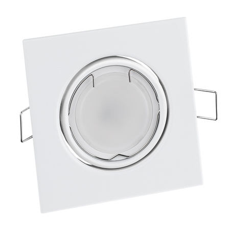 Svietidlo HALOGEN na zapustenú montáž Pohyblivé štvorcové svietidlo PICTOR White Sheet MR16 GU10