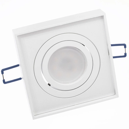 Svietidlo HALOGEN TUBA SPOT na zapustenú montáž Pohyblivé svietidlo Midi GU10 Lumiled Square White 20mm