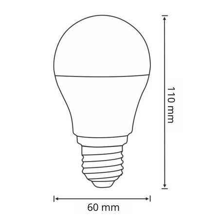 LED žiarovka A60 E27 8W 720lm 3000K, teplá biela 160° Sanico Goldlux