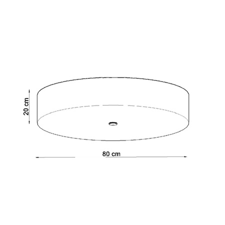 LED stropné svietidlo Plafond 6xE27 Kruhové svietidlo 80 cm čierne SKALA SOLLUX