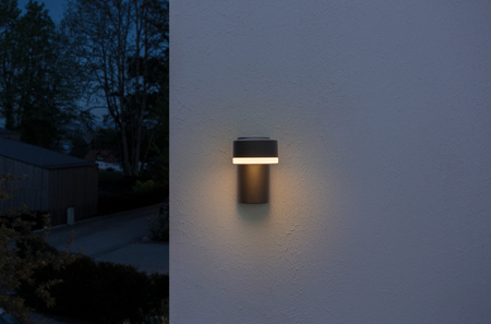 Vonkajšia záhradná lampa LED nástenná lampa 8W 440lm 3000K IP44 Endura Ledvance šedá