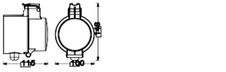 Inteligentná vonkajšia zásuvka EU 220-240V 16A s káblom Ledvance SMART+ ZigBee Plug