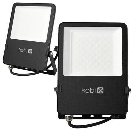 Vonkajšie LED reflektory Garden 50W 6500lm 4000K neutrálna biela 120° IP65 IK06 Black Seul Kobi