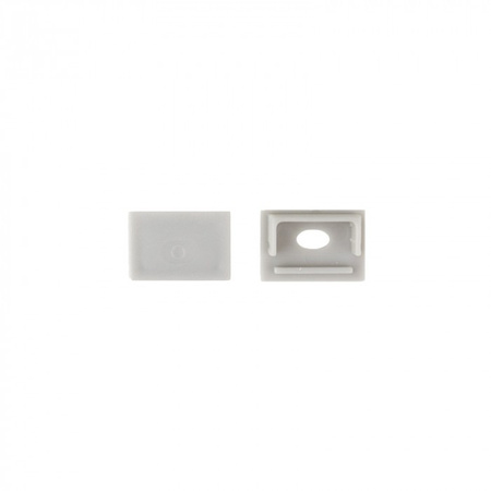 Hliníkový LED profil pre sadrokartón REGIPS široký pod dlaždice Biely 1m s priehľadným difúzorom pre LED pásy + koncovky GNS Ecolight