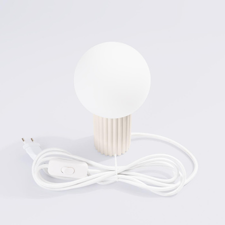 Stolná stolová lampa G9 Round Beige Modern Matte Halo Sollux