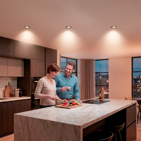 Svietidlo HALOGEN na zapustenú montáž Pohyblivé okrúhle svietidlo AURELI Antique Sheet Metal MR16 GU10