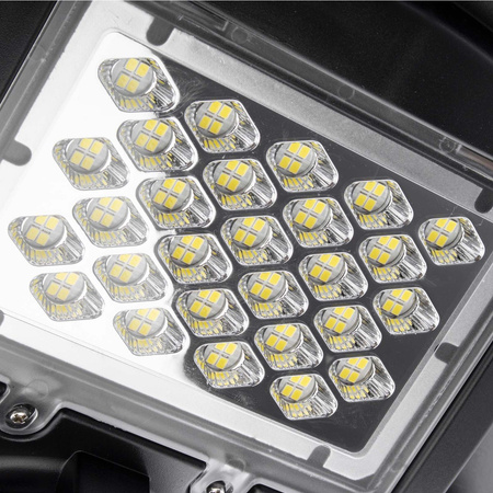 LED solárna pouličná lampa 150W IP65 mikrovlnný senzor pohybu + diaľkové ovládanie + rukoväť