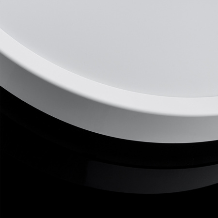 LED stropné svietidlo do kúpeľnepovrchovou montážou 24W 1712lm 4000K, neutrálna biela 115° so senzorom pohybu a súmraku Biele IP44 IK06 Zoe Kobi